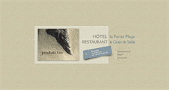 Desktop Screenshot of lapetiteplage.com
