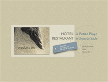 Tablet Screenshot of lapetiteplage.com